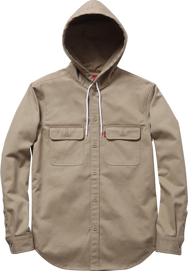 Hooded Twill Shirt view 2